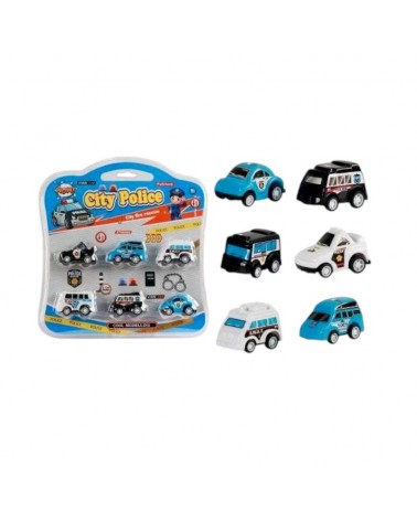 Σετ mini αυτοκινητάκια - Police - 6pcs - 265-9C