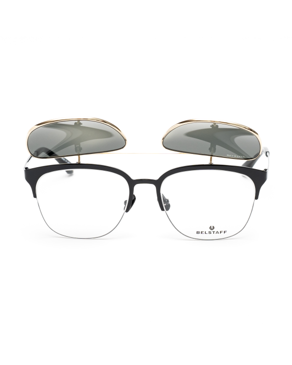 VIEW + CLIP-ON BELSTAFF WOMEN HATCHERNEGROD (Lens/Bridge/Temple) 55/18/140 mm)