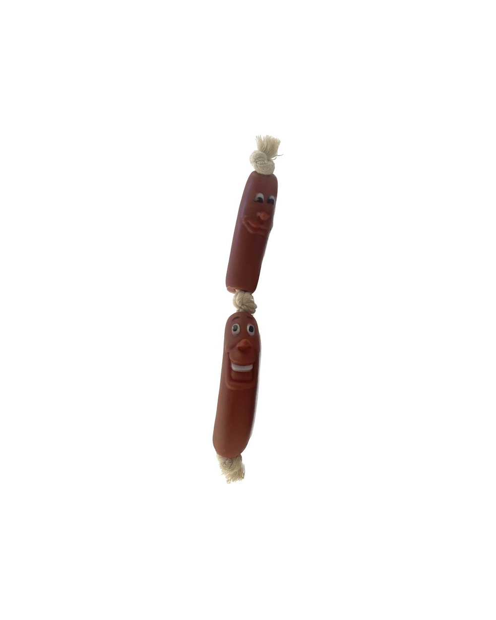 Παιχνίδι σκύλου Latex λουκάνικα με σχοινί - 23x3.5cm - 12pcs