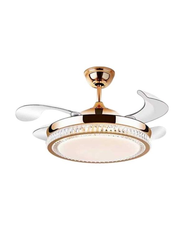 Ανεμιστήρας οροφής & φωτιστικό - DS-6609 - 2*48W - 431613 - Gold