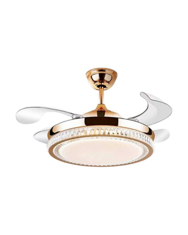 Ανεμιστήρας οροφής & φωτιστικό - DS-6609 - 2*48W - 431613 - Gold