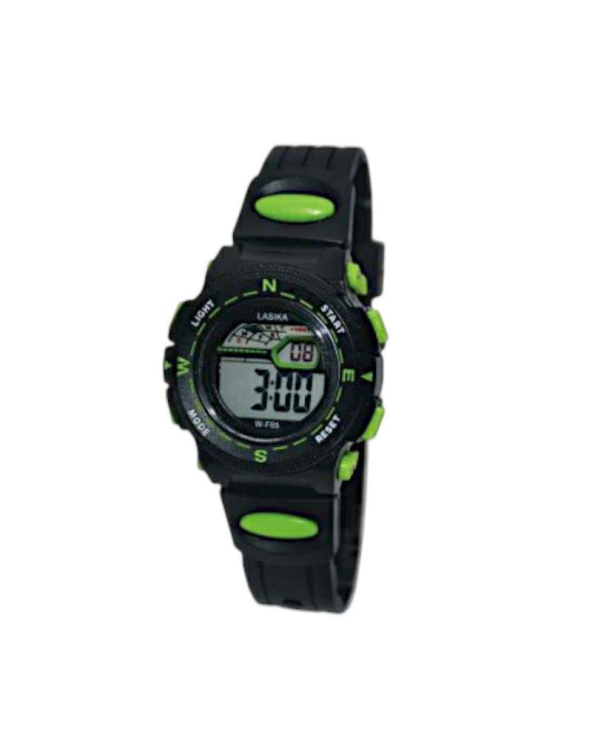 Παιδικό ψηφιακό ρολόι χειρός - WF85 - Lasika - 115147 - Black/Green