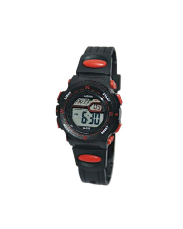 Παιδικό ψηφιακό ρολόι χειρός - WF85 - Lasika - 115147 - Black/Red