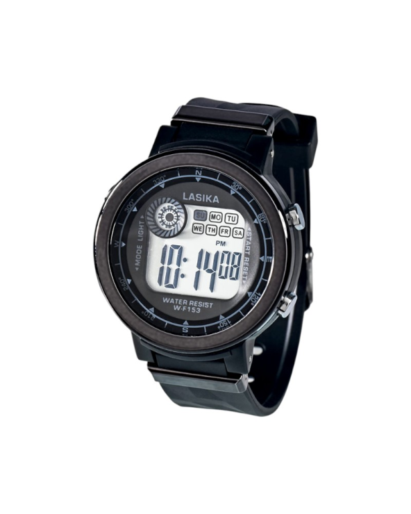 Ψηφιακό ρολόι χειρός - WF153 - Lasika - 115150 - Black/Black