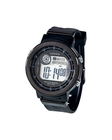 Ψηφιακό ρολόι χειρός - WF153 - Lasika - 115150 - Black/Black