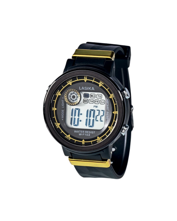 Ψηφιακό ρολόι χειρός - WF153 - Lasika - 115150 - Black/Gold