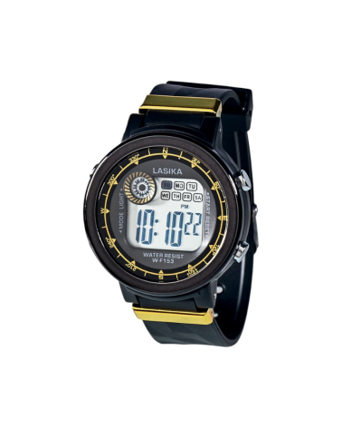 Ψηφιακό ρολόι χειρός - WF153 - Lasika - 115150 - Black/Gold