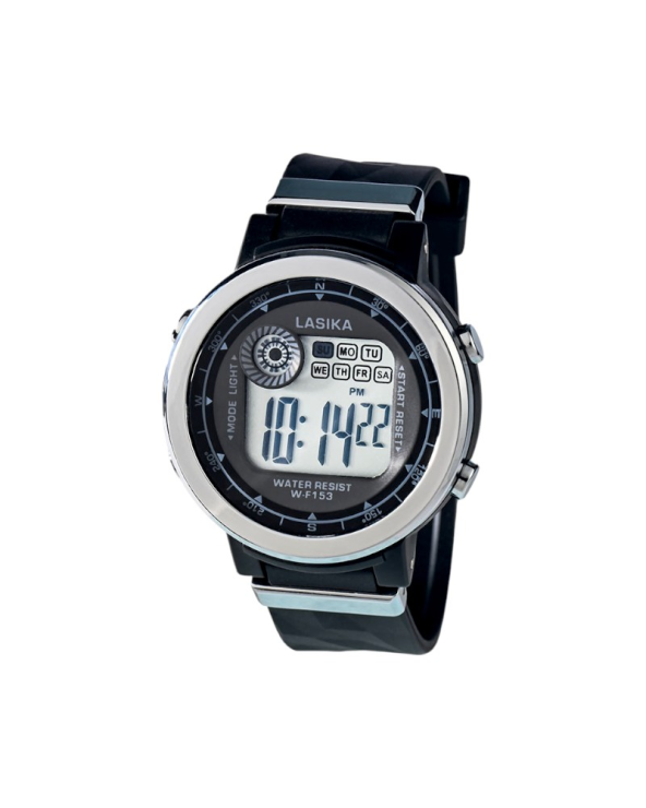 Ψηφιακό ρολόι χειρός - WF153 - Lasika - 115150 - Black/Silver