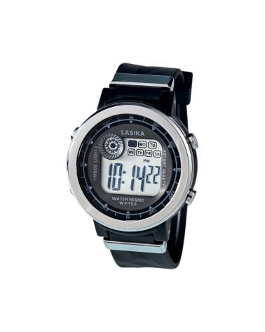 Ψηφιακό ρολόι χειρός - WF153 - Lasika - 115150 - Black/Silver