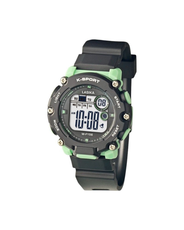 Ψηφιακό ρολόι χειρός - WF156 - Lasika - 115143 - Black/Green