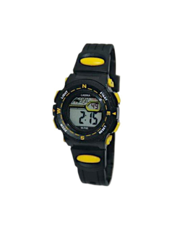 Παιδικό ψηφιακό ρολόι χειρός - WF85 - Lasika - 115147 - Black/Yellow