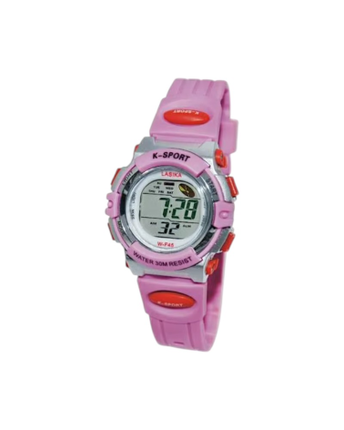 Ψηφιακό ρολόι χειρός - WF45 - Lasika - 115148 - Pink/Red