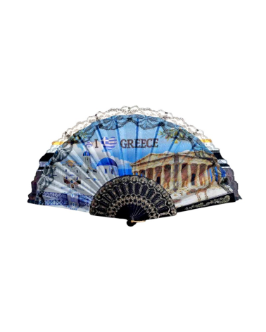 Βεντάλια χειρός Souvenir - Σετ 12 τεμάχια - Greece