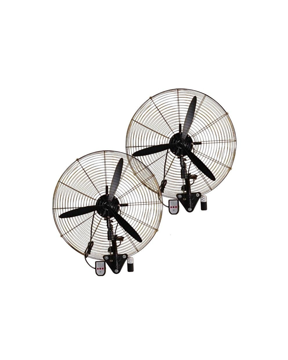 Επιτοίχιοι ανεμιστήρες με τηλεχειριστήριο σε σετ 2 τεμαχίων - DF65 - 130W - 65cm