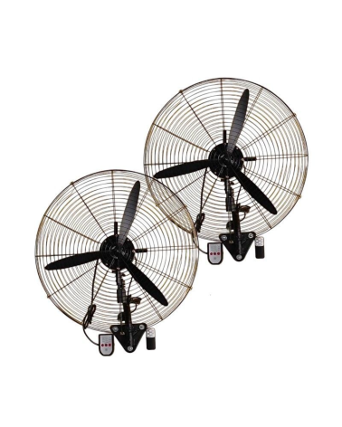 Επιτοίχιοι ανεμιστήρες με τηλεχειριστήριο σε σετ 2 τεμαχίων - DF65 - 130W - 65cm