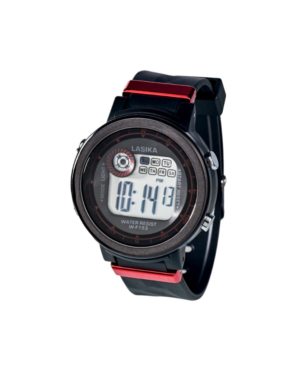 Ψηφιακό ρολόι χειρός - WF153 - Lasika - 115150 - Black/Red