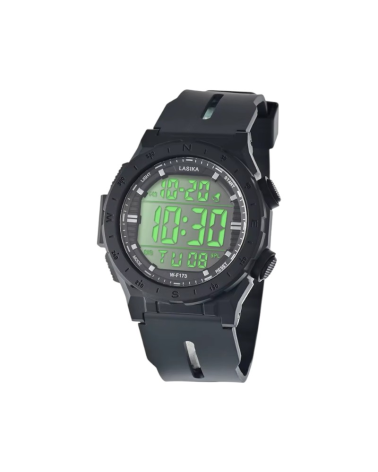 Ψηφιακό ρολόι χειρός - WF173 - Lasika - 115151 - Black/Black