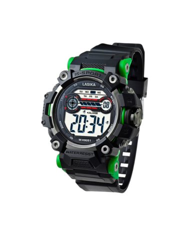 Ψηφιακό ρολόι χειρός - WH9051 - Lasika - 115155 - Black/Green