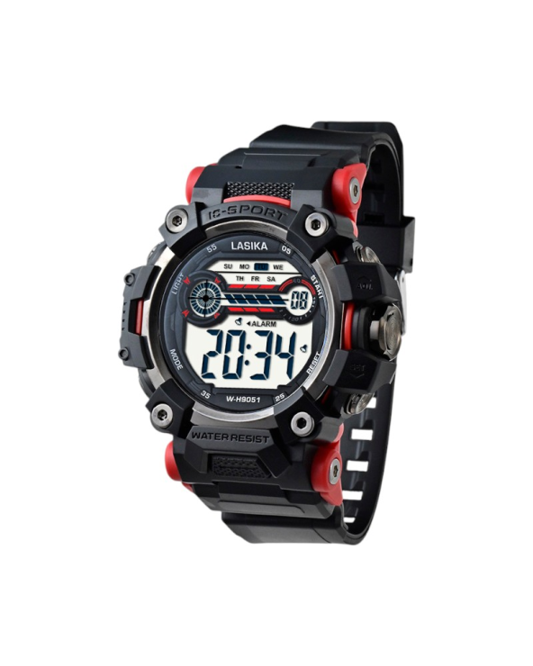Ψηφιακό ρολόι χειρός - WH9051 - Lasika - 115155 - Black/Red