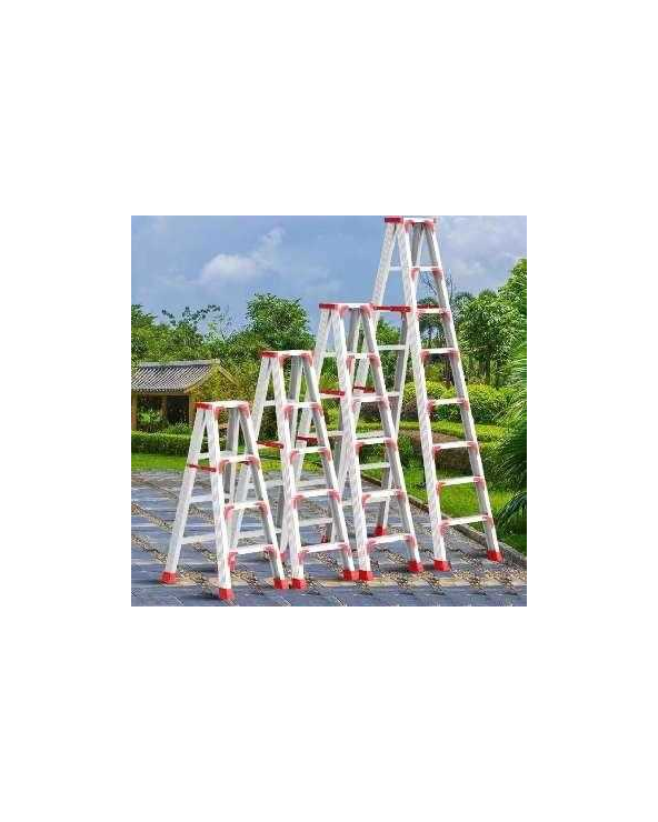Πτυσσόμενη σκάλα-σκαμπό αλουμινίου - 241  7