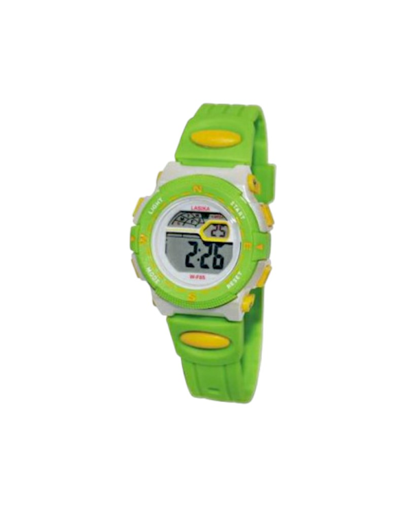 Παιδικό ψηφιακό ρολόι χειρός - WF85 - Lasika - 115147 - Green/Yellow