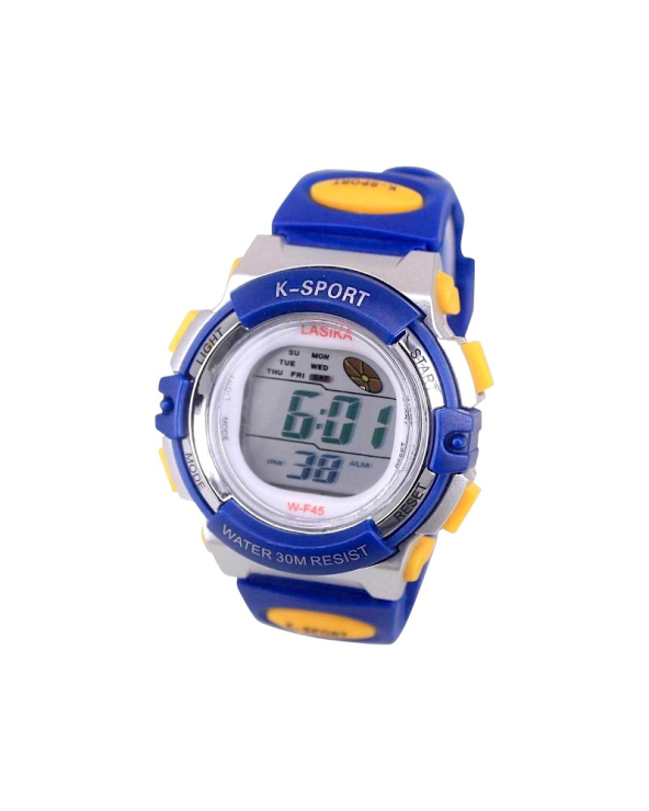 Ψηφιακό ρολόι χειρός - WF45 - Lasika - 115148 - Dark Blue/Yellow
