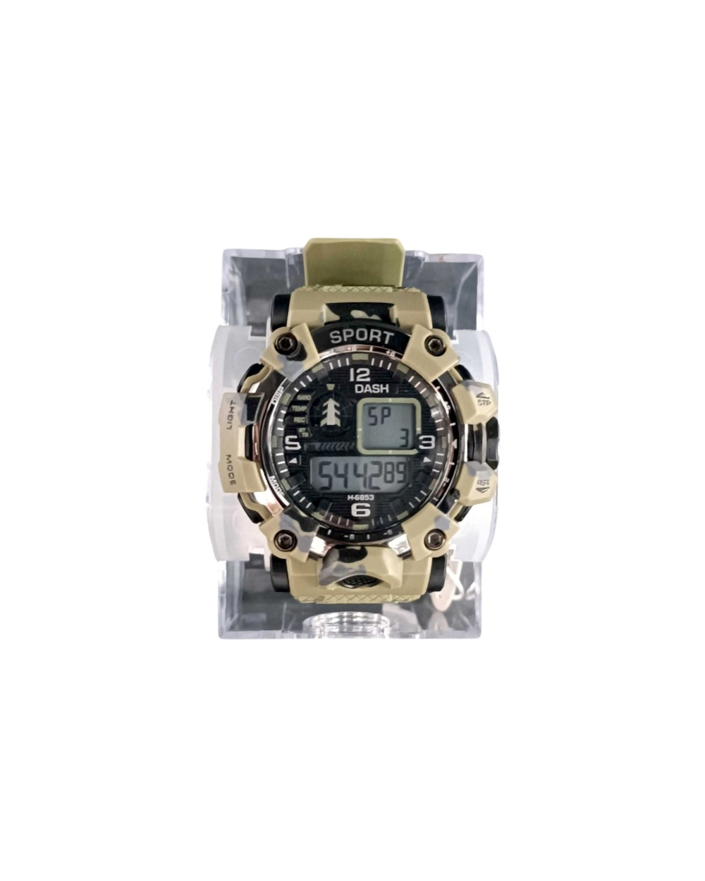 Ψηφιακό ρολόι χειρός - H-6853 - Dash - 115173 - Beige