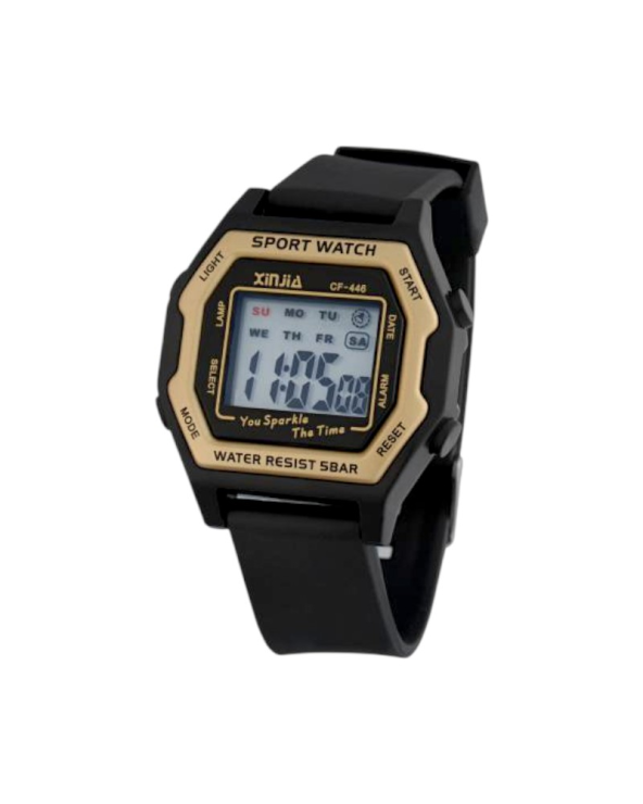 Ψηφιακό ρολόι χειρός - CF446 - 115163 - Black/Gold