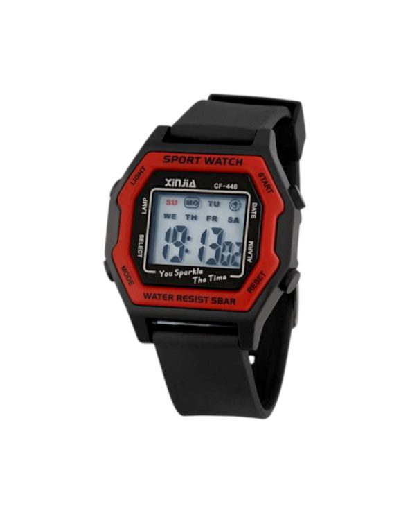 Ψηφιακό ρολόι χειρός - CF446 - 115163 - Black/Red