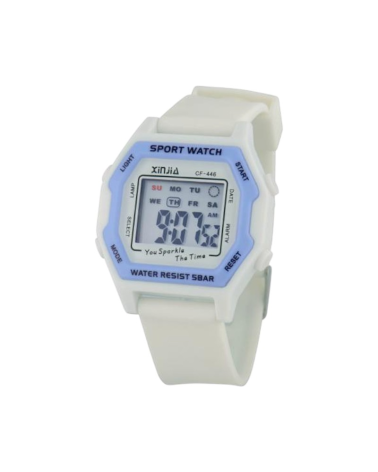 Ψηφιακό ρολόι χειρός - CF446 - 115163 - White/Blue