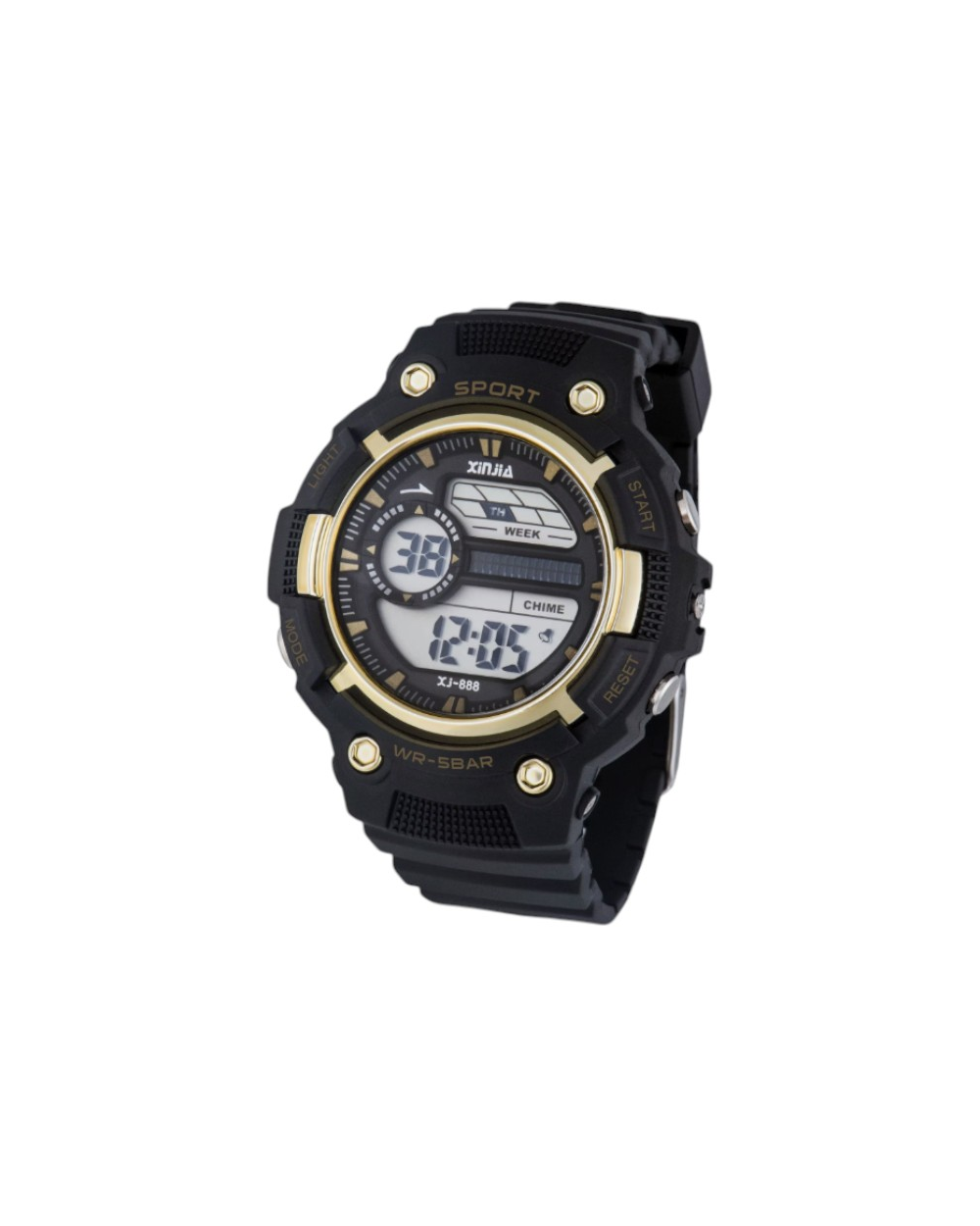 Ψηφιακό ρολόι χειρός - XJ-888 - 115165 - Black/Gold