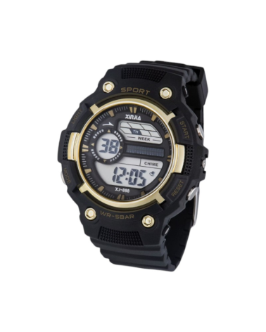 Ψηφιακό ρολόι χειρός - XJ-888 - 115165 - Black/Gold