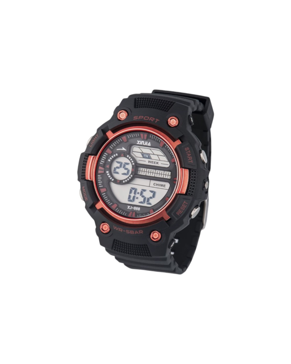 Ψηφιακό ρολόι χειρός - XJ-888 - 115165 - Black/Red