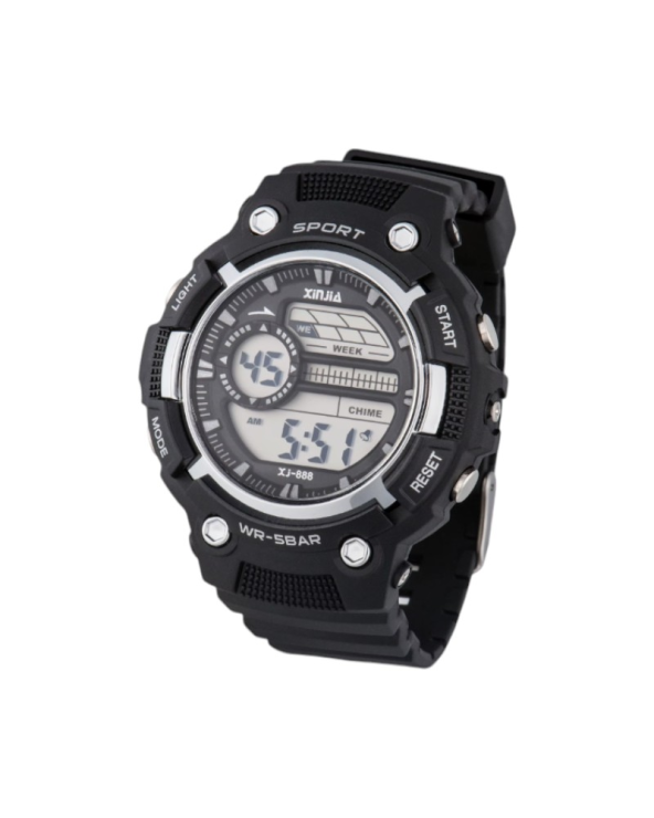 Ψηφιακό ρολόι χειρός - XJ-888 - 115165 - Black/Silver