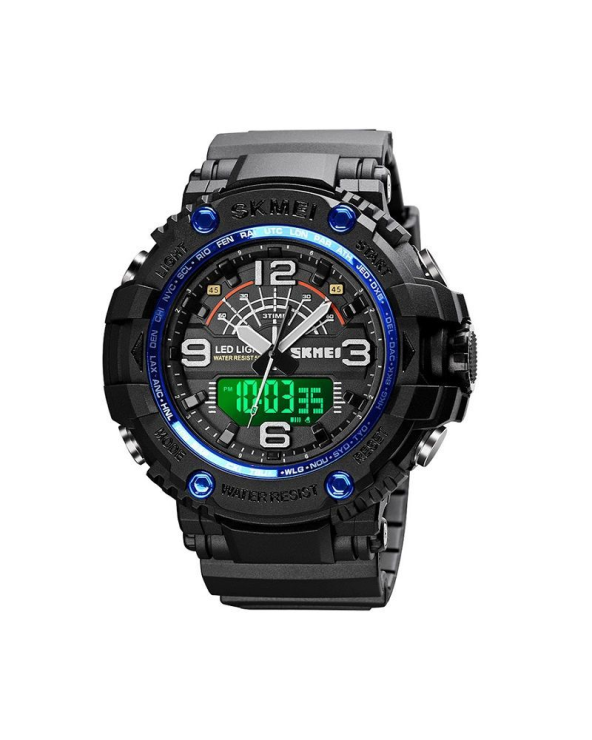 Ψηφιακό/αναλογικό ρολόι χειρός – Skmei - 1617 - Black/Blue