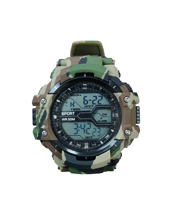 Ψηφιακό ρολόι χειρός - D8338 - Dash - 115172 - Army Brown