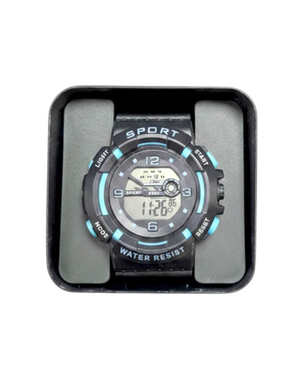 Ψηφιακό ρολόι χειρός - 6859 - 115185 - Black/Light Blue