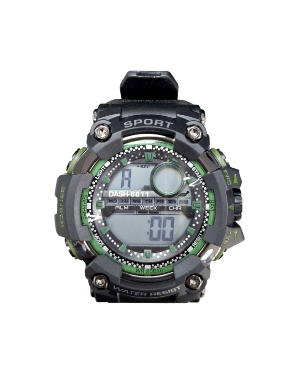 Ψηφιακό ρολόι χειρός - D6881 - Dash - 115178 - Black/Green
