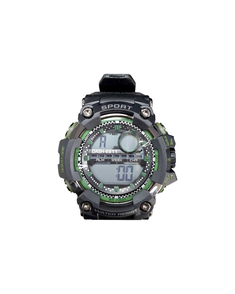 Ψηφιακό ρολόι χειρός - D6881 - Dash - 115178 - Black/Green