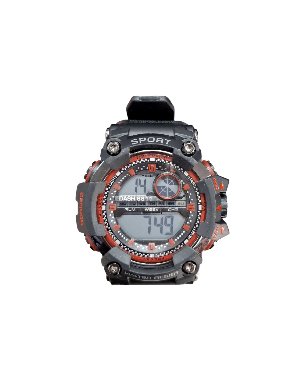 Ψηφιακό ρολόι χειρός - D6881 - Dash - 115178 - Black/Red