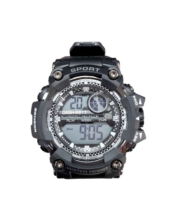 Ψηφιακό ρολόι χειρός - D6881 - Dash - 115178 - Black/Silver