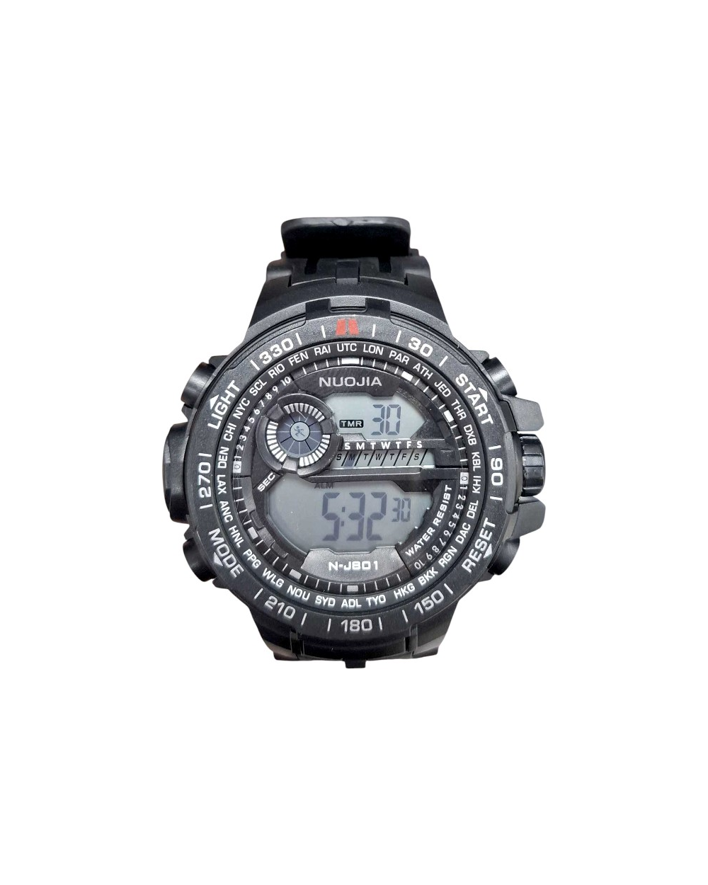 Ψηφιακό ρολόι χειρός - NJ801 - Nuojia - 115180 - Black/Black