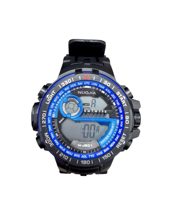 Ψηφιακό ρολόι χειρός - NJ801 - Nuojia - 115180 - Black/Dark Blue