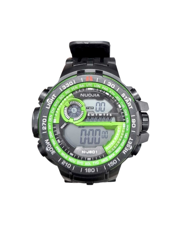 Ψηφιακό ρολόι χειρός - NJ801 - Nuojia - 115180 - Black/Green