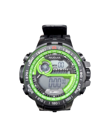 Ψηφιακό ρολόι χειρός - NJ801 - Nuojia - 115180 - Black/Green