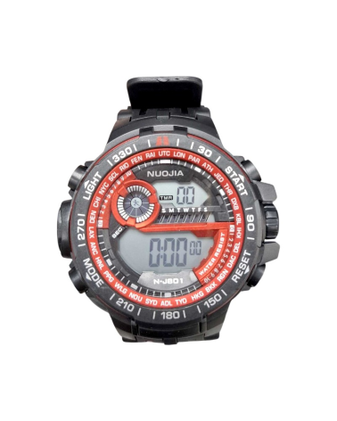 Ψηφιακό ρολόι χειρός - NJ801 - Nuojia - 115180 - Black/Red