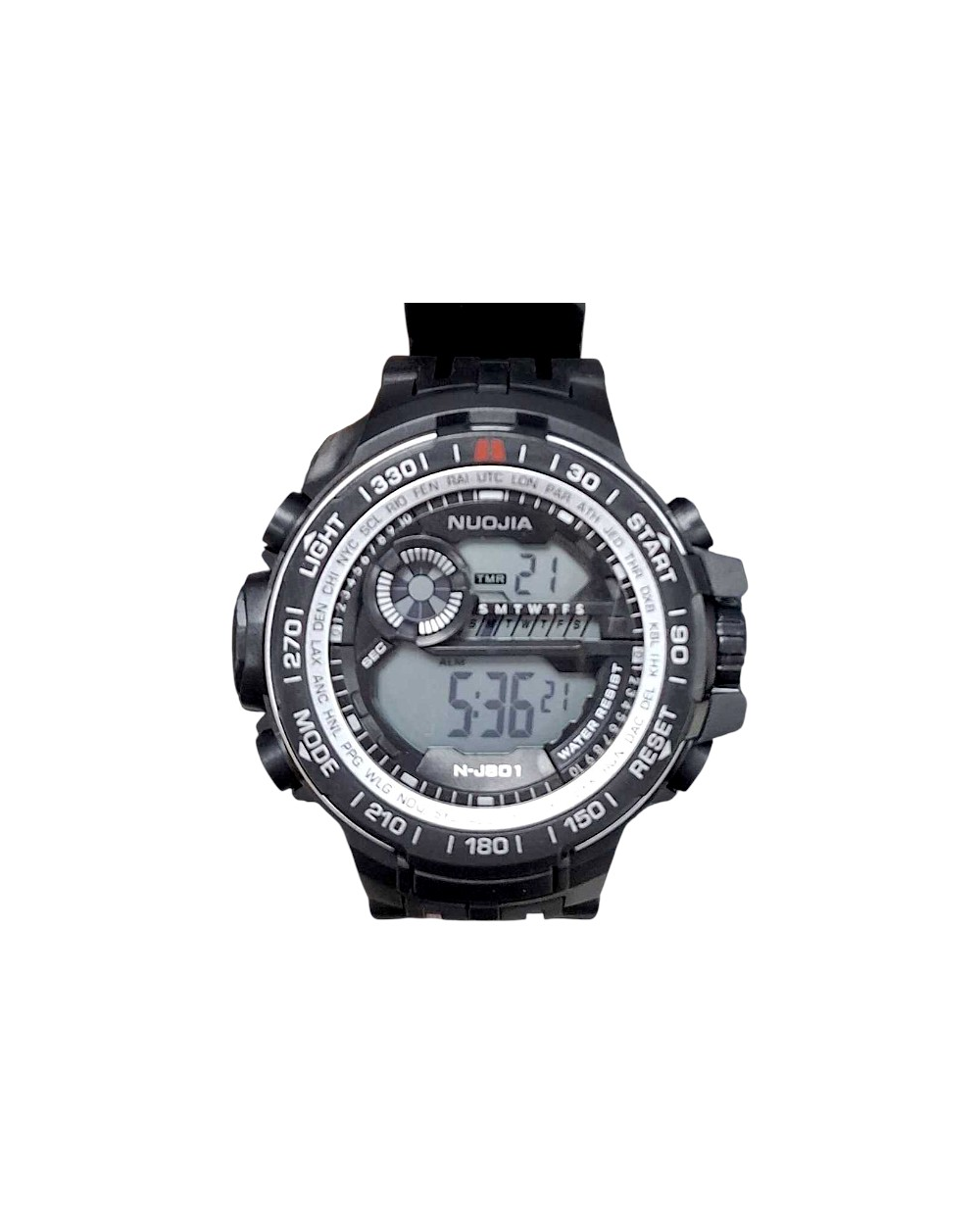 Ψηφιακό ρολόι χειρός - NJ801 - Nuojia - 115180 - Black/Silver