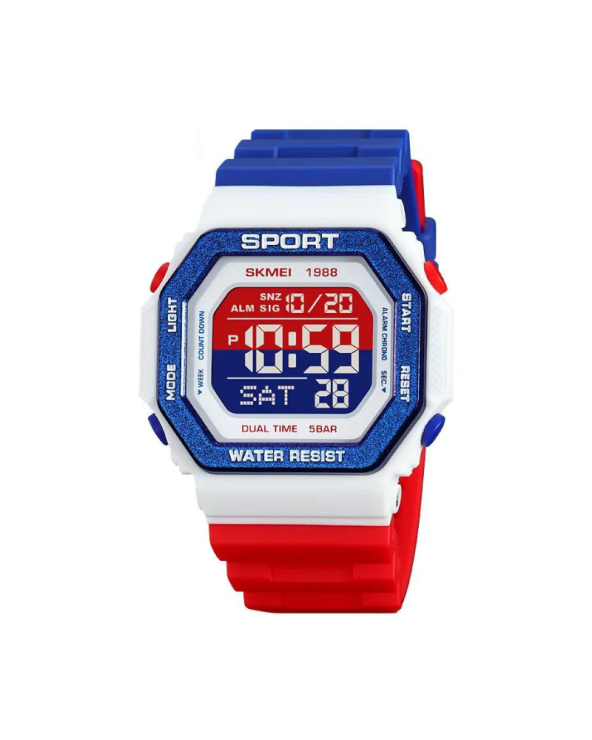 Ψηφιακό ρολόι χειρός - Skmei - 1988 - Blue/Red