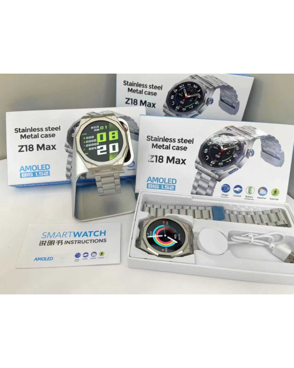 Smartwatch - Z18 Max - Stainless Steel