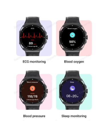 Σετ Smartwatch με 7 λουράκια - V18 Pro Max - 814116 - Gold